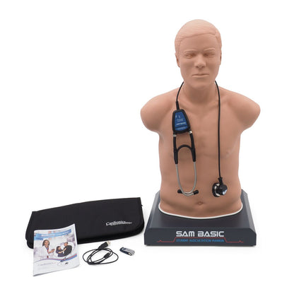 SAM Basic® - Affordable Adult Auscultation Manikin with Laptop