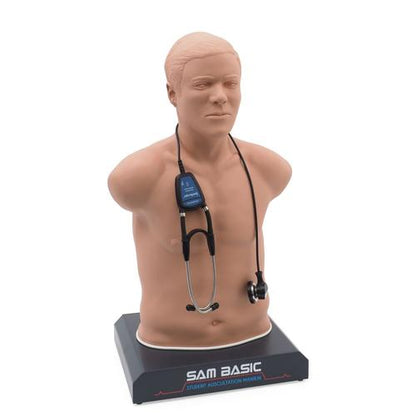 SAM Basic® - Affordable Adult Auscultation Manikin with Laptop