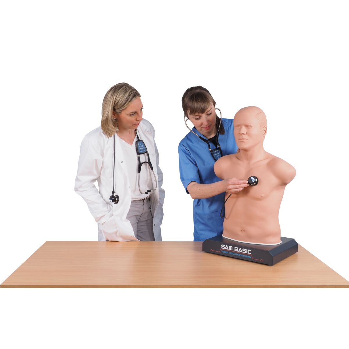 SAM Basic® - Affordable Adult Auscultation Manikin with Laptop