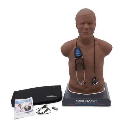 SAM Basic® - Affordable Adult Auscultation Manikin with Laptop