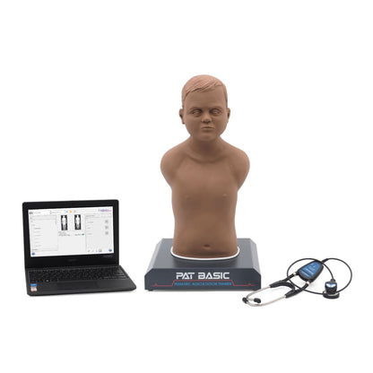 PAT Basic® - Affordable Pediatric Auscultation Manikin with Laptop