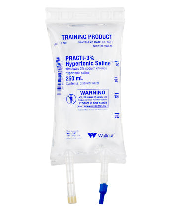 Practi-3% Hypertonic Saline™ 250 mL I.V. Solution Bag