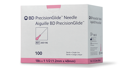 BD PrecisionGlide™ Hypodermic Needle Regular Bevel, Sterile