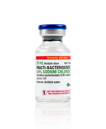 Practi-Bacteriostatic Sodium Chloride 0.9%™ 20 mL (for training)