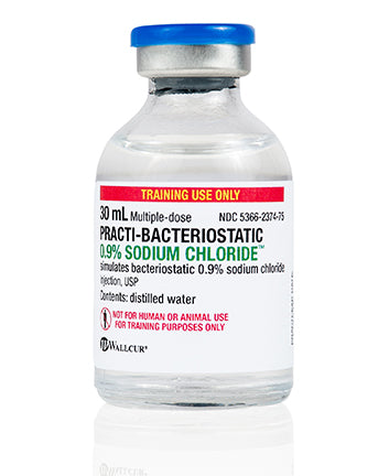 Practi-Bacteriostatic Sodium Chloride 0.9%™ 30 mL (for training)