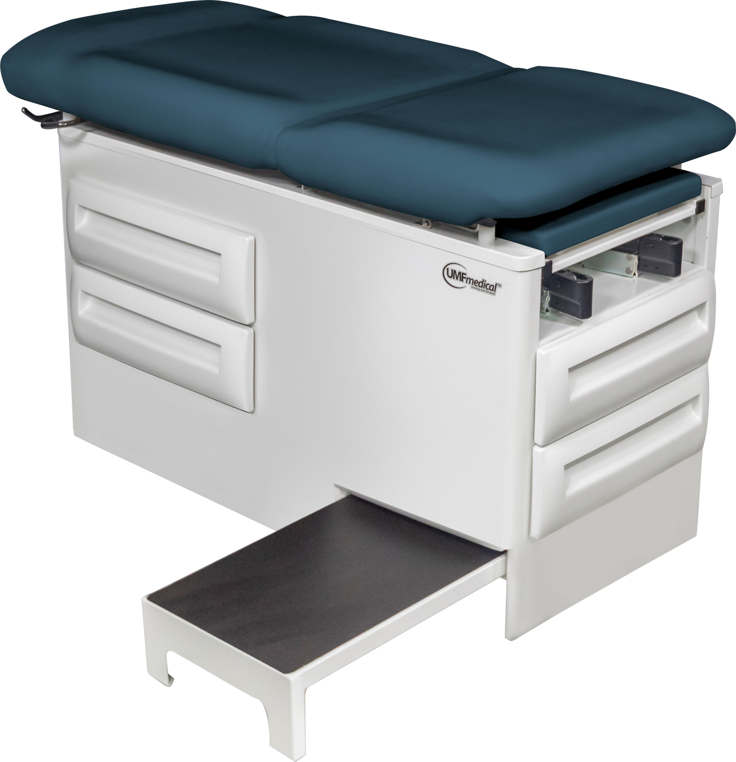 Manual Exam Table with Four Storage Drawers and Side Step