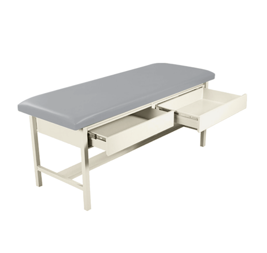 H-Brace Treatment Table with Two Drawers