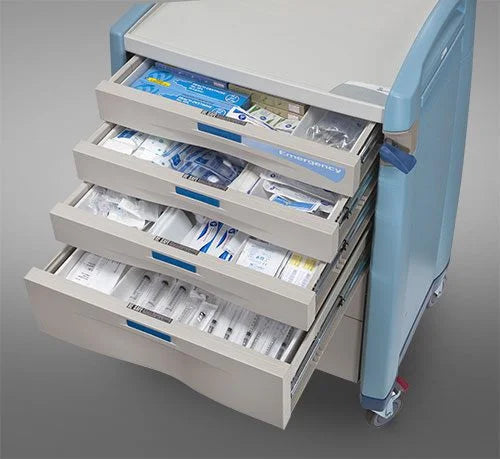 Avalo 6 Drawer Standard Height Emergency Crash Cart