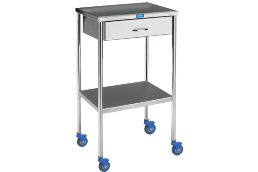 Utility Table With Shelf And Drawer (No Rail)