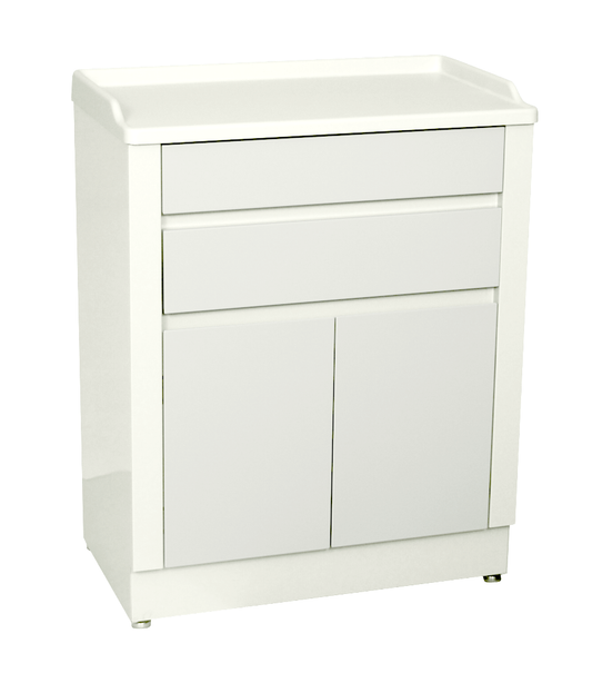 Modular Treatment Cabinet with Two Bottom Drawers and Doors