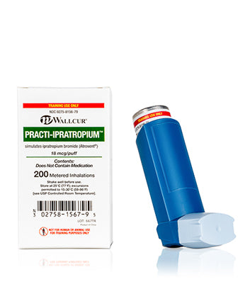 Practi-Ipratropium Inhaler™ 200 CFC-Free Metered Actuations (18 mcg/Dose) For Training