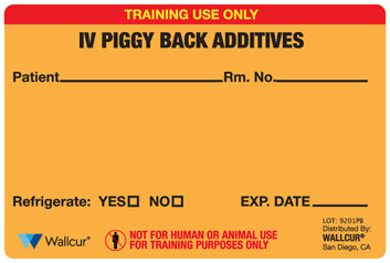 Practi-IV Piggy Back Label™ For Training