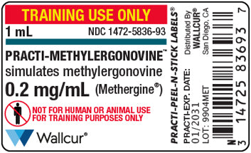 Practi-Methylergonovine™ Peel-N-Stick Labels (for training)