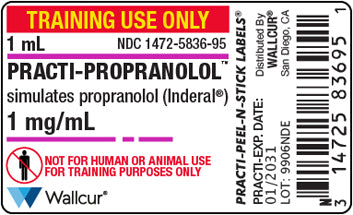 Practi-Propranolol™ Peel-N-Stick Labels (for training)