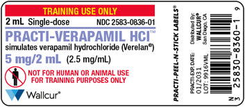 Practi-Verapamil HCl™ Peel-N-Stick Labels (for training)