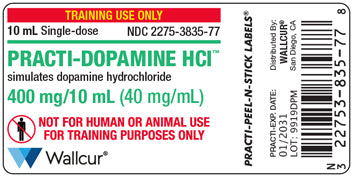 Practi-Dopamine HCl™ Peel-N-Stick Labels (for training)