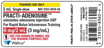 Practi-Adenosine™ Peel-N-Stick Labels (for training)