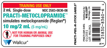 Practi-Metoclopramide™ Peel-N-Stick Labels (for training)