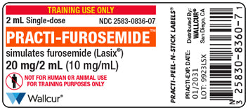 Practi-Furosemide™ Peel-N-Stick Labels (for training)