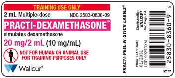 Practi-Dexamethasone™ Peel-N-Stick Labels (for training)