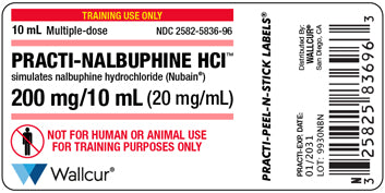 Practi-Nalbuphine HCl™ Peel-N-Stick Labels (for training)