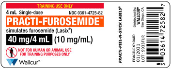 Practi-Furosemide™ Peel-N-Stick Labels (for training)