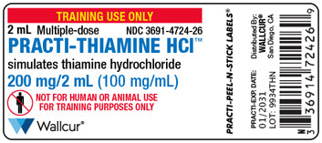 Practi-Thiamine HCI™ Peel-N-Stick Labels (for training)