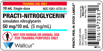 Practi-Nitroglycerin™ Peel-N-Stick Labels (for training)