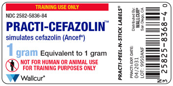 Practi-Cefazolin™ Peel-N-Stick Labels (for training)