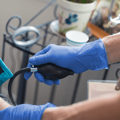 Professional Cerulean Nitrile PF Exam Gloves