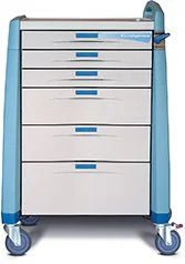 Avalo 6 Drawer Standard Height Emergency Crash Cart