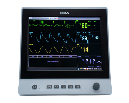 X12 Patient monitor with 12'' touch screen and Wi-Fi.