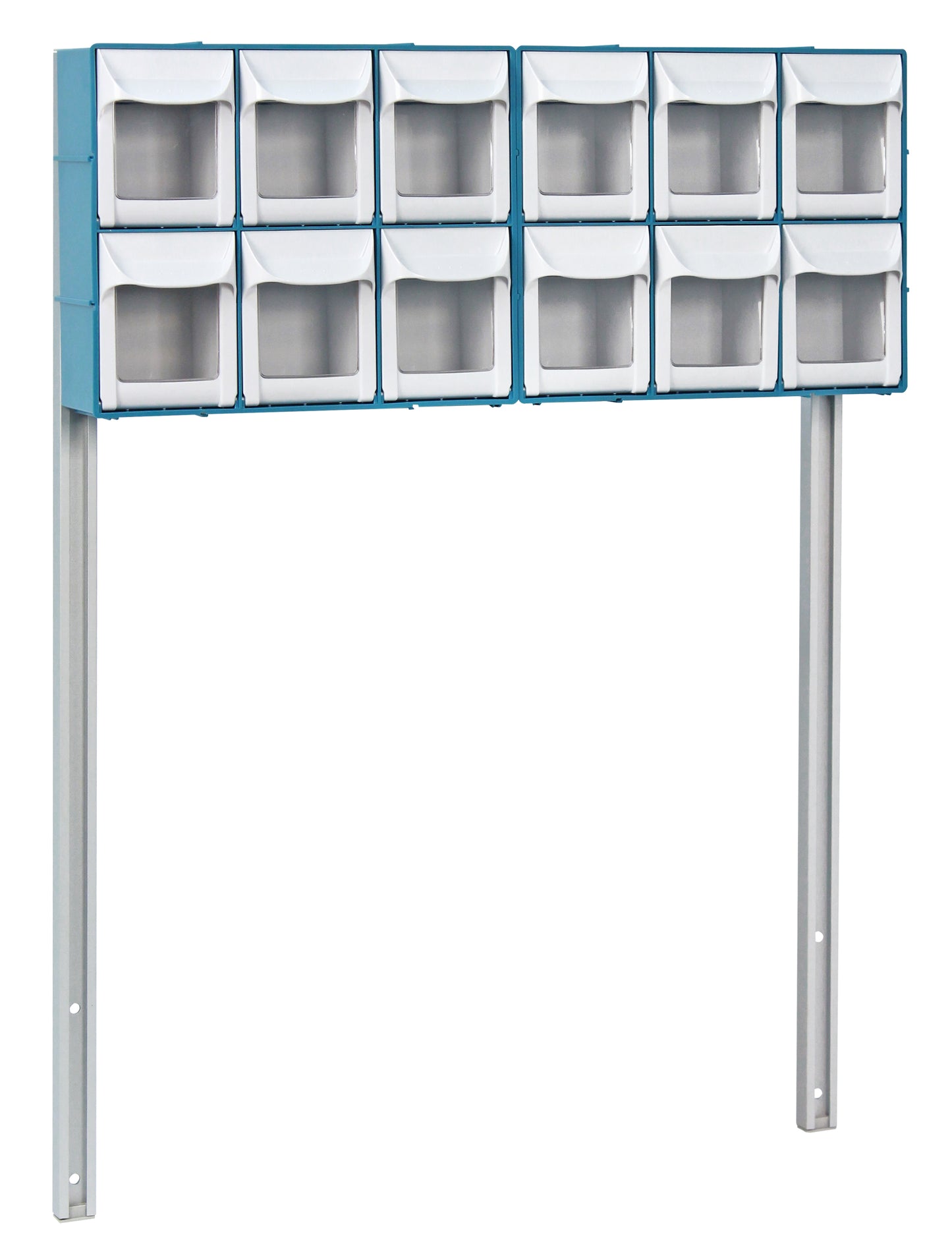 Loaded Rescue Series Anesthesiology Medical Cart, 6 Blue Drawers