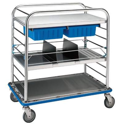 distribution cart stainless steel