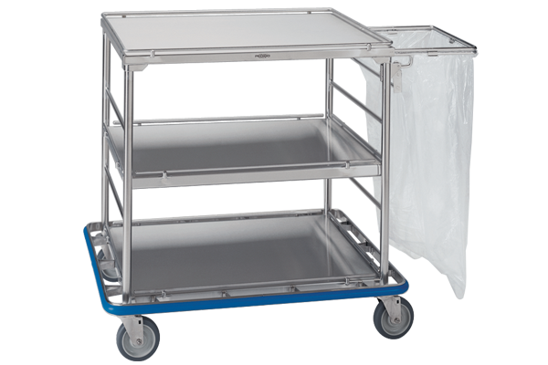 multi use procedure cart stainless steel