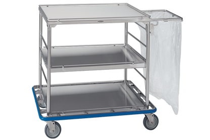 multi use procedure cart stainless steel