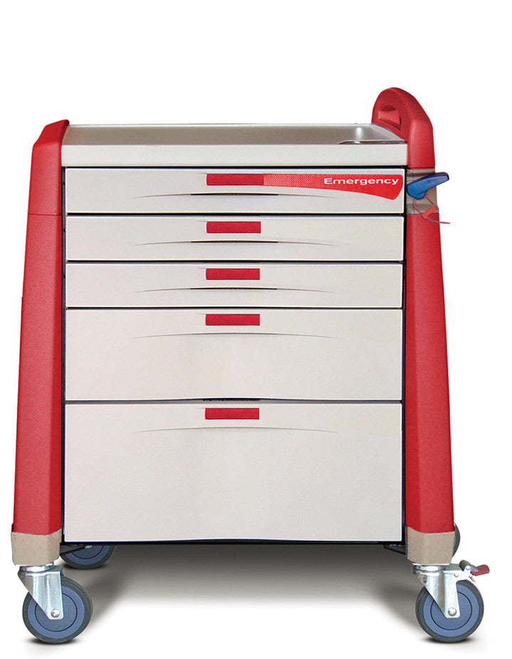 Avalo 6 Drawer Standard Height Emergency Crash Cart