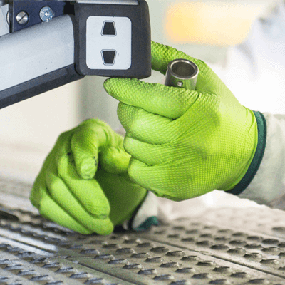 Gloveworks Green Raised Diamond Texture Nitrile Disposable Gloves