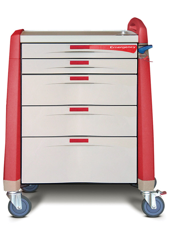 Avalo 6 Drawer Standard Height Emergency Crash Cart