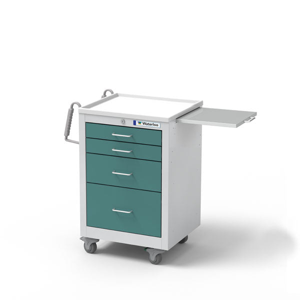 4-Drawer Junior Short Steel Bedside Cart