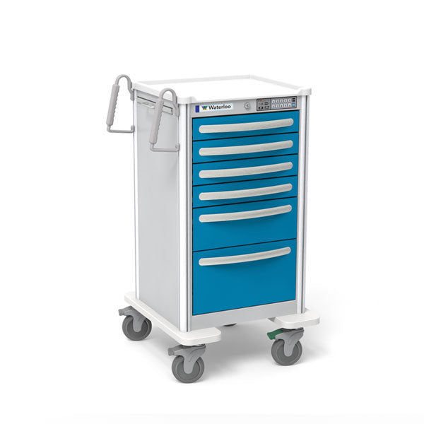 6-Drawer Junior Tall Aluminum Bedside Cart