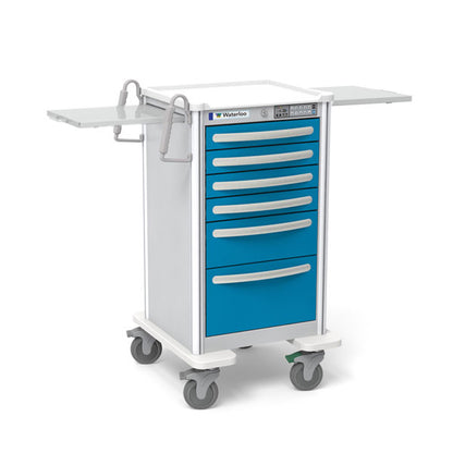 6-Drawer Junior Tall Aluminum Bedside Cart