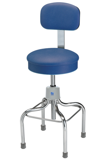 Anesthetist Stainless Steel Stool With Back