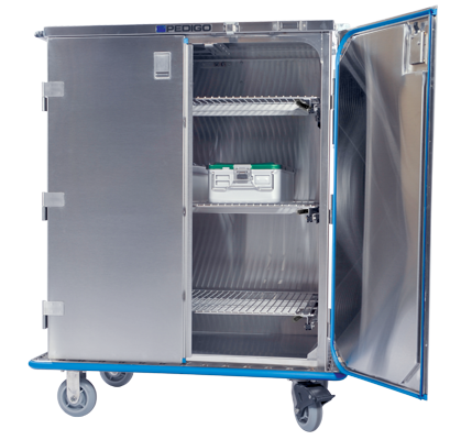 sealed case cart stainless steel