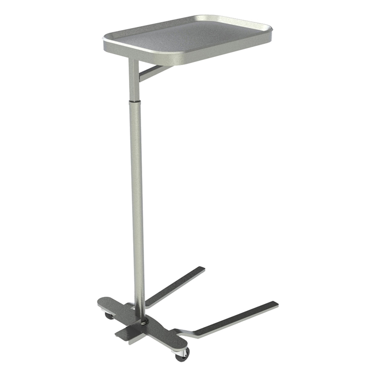 Mayo Instrument Stand w/ 16” X 21” Stainless Steel Tray