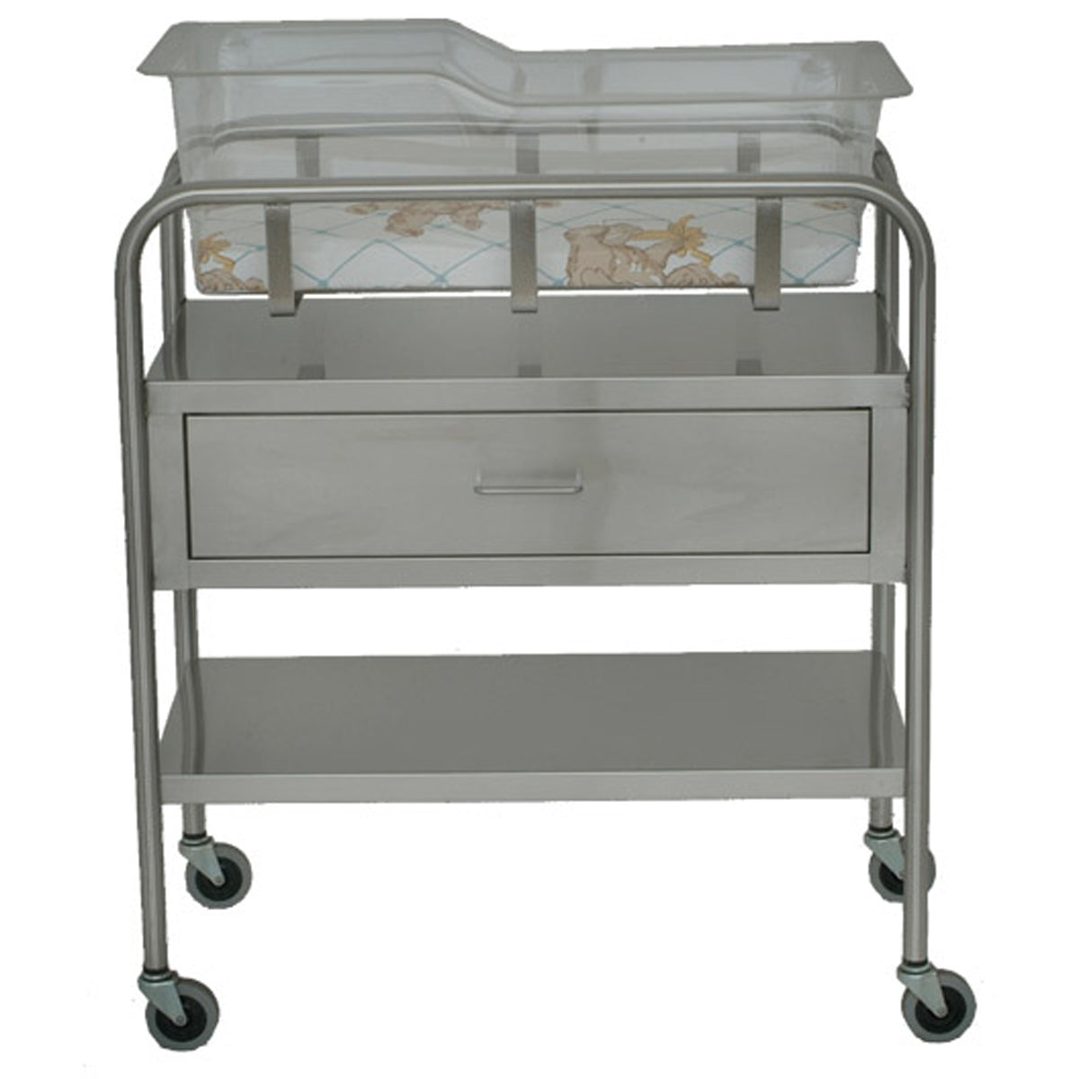 Bassinet with Shelf and Drawer