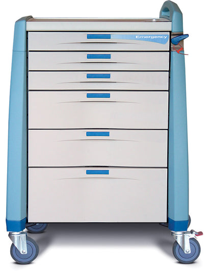 Avalo 6 Drawer Standard Height Emergency Crash Cart