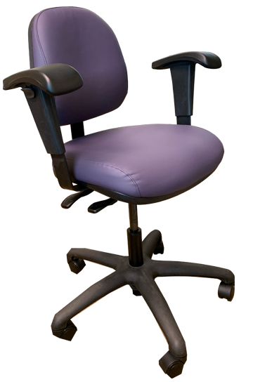 ergo task chair orchard plum color