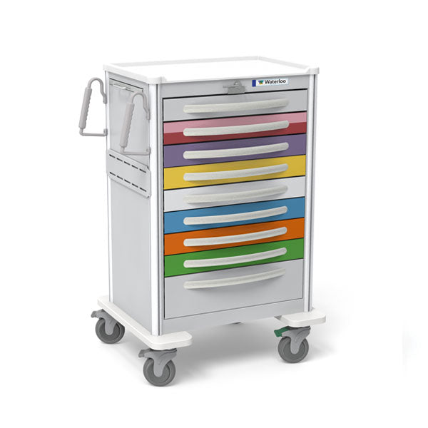 9-Drawer X-Tall Aluminum Pediatric Cart