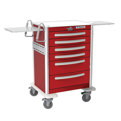 6-Drawer Tall Aluminum Emergency Cart